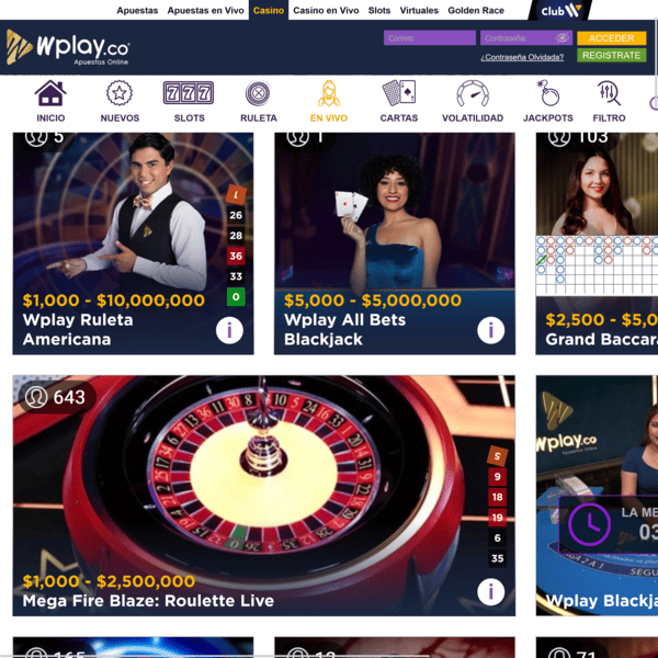 Mosaico de Cassino Ao Vivo